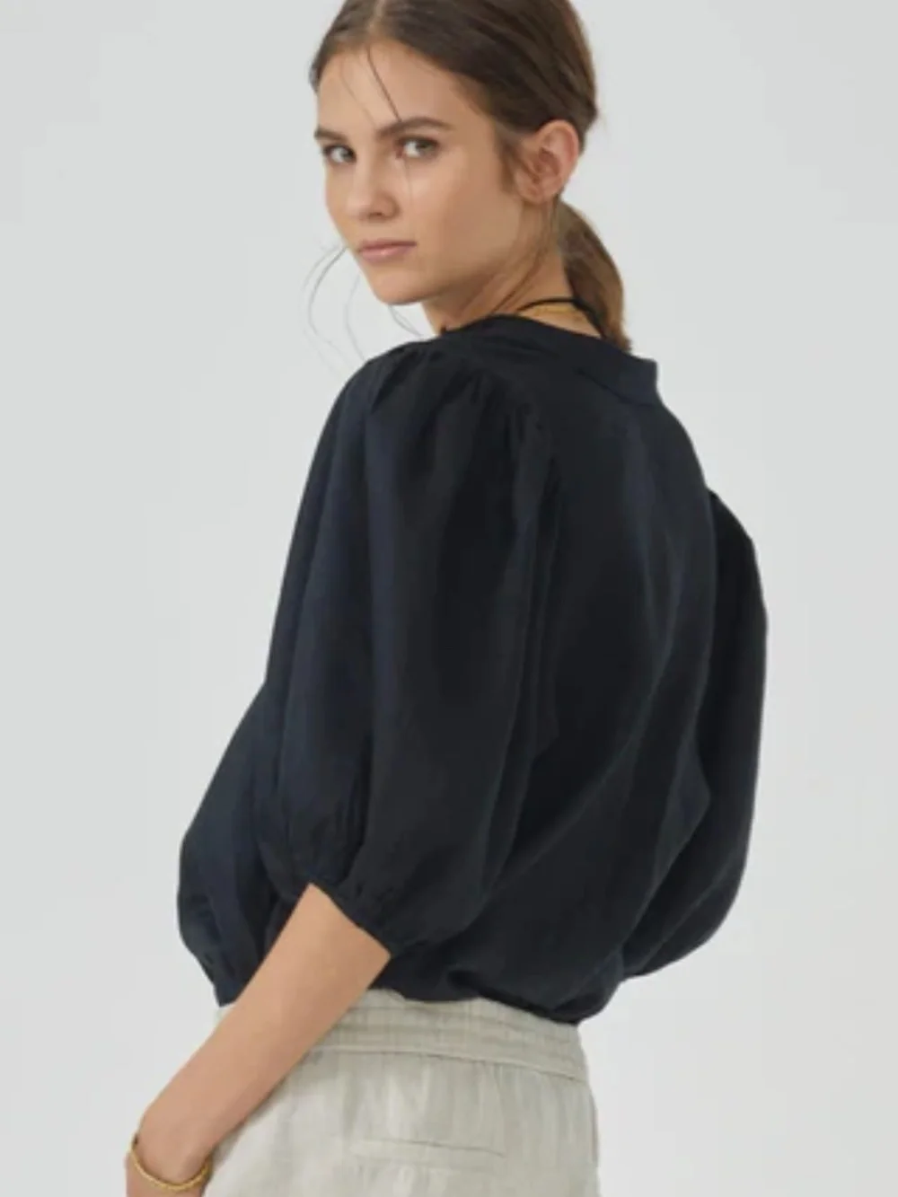 Lanhtrophy Bubble Linen Shirt - NWT - Size Medium - Picture 3 of 8
